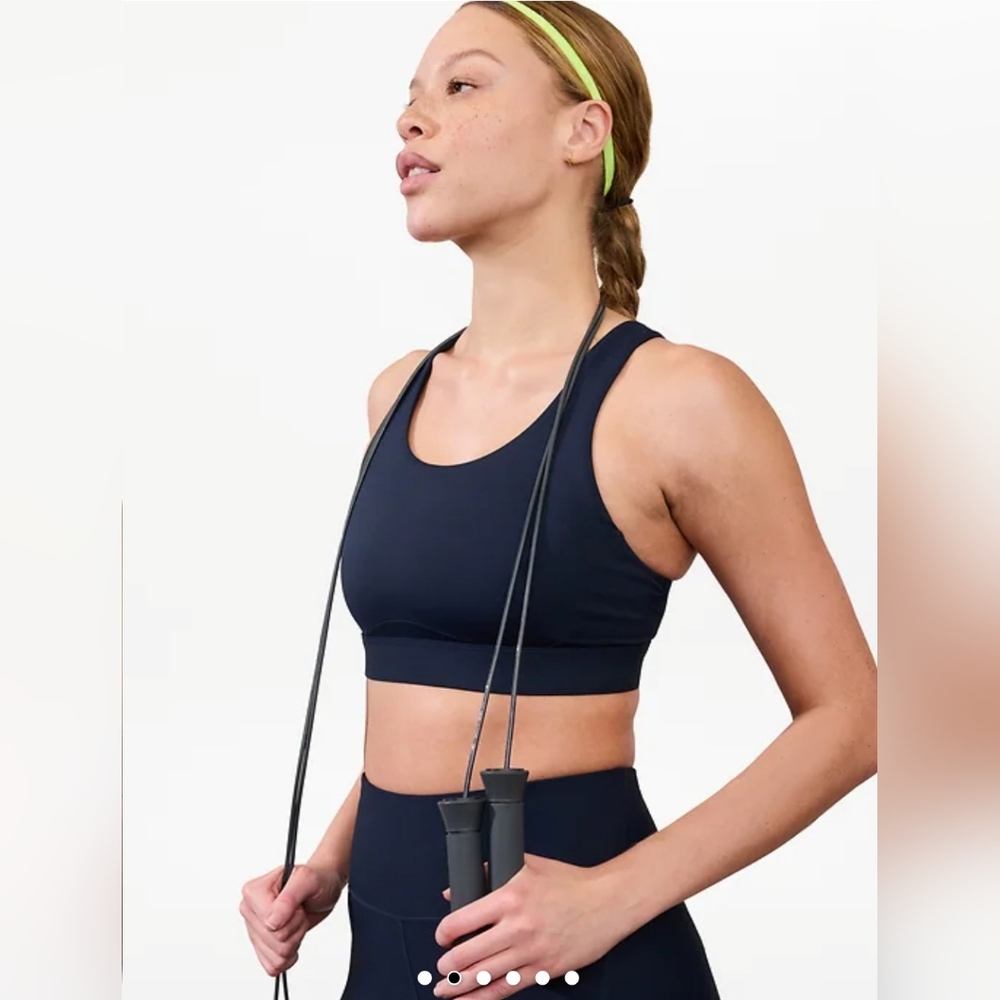 NWT Athleta Interval Sports Bra D-DD Size Small In Navy - Picture 6 of 8